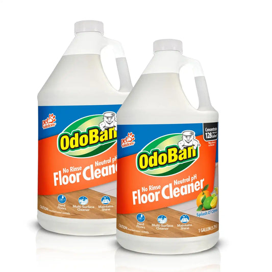 OdoBan Pet Solutions No Rinse Neutral pH Floor Cleaner Concentrate, Made in the USA, 2 Gallons