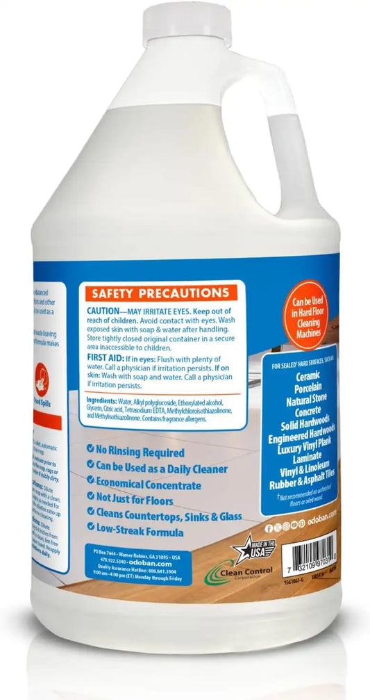 OdoBan Pet Solutions Oxy Stain Remover, Made in the USA, 2-Pack, 32 Ounce Sprays Each, and Neutral pH Floor Cleaner Concentrate, 1 Gallon