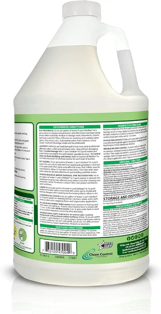 OdoBan Multipurpose Cleaner Concentrate Scent Assortment, 3 Gal (1 Each Original Eucalyptus, Lavender, Cotton Breeze)