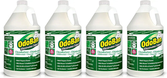 OdoBan Professional Disinfectant and Odor Eliminator Concentrate, 4 Gallons, Original Eucalyptus Scent